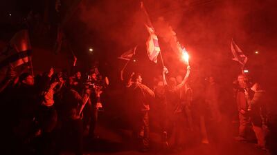 Protesters during a demonstration. AFP