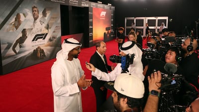 Mohamed Dobay, acting director general of CMA, and Sameer Al Jaberi, head of Abu Dhabi Film Commission