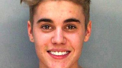 Justin Bieber has been charged with driving under the influence in Miami Beach, Florida. AFP / Miami-Dade Police Department