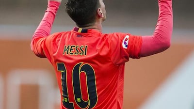 Lionel Messi's two goals moves the Argentina ahead of Cristiano Ronaldo in La Liga's top goal-scorer charts. Juan Manuel Serrano Arce /Getty Images