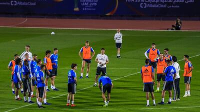 Real Madrid training session at the NYU Abu Dhabi football stadium. All Photos by Victor Besa / The National