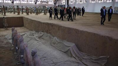 Mrs Obama made her comments before hosting a discussion about education on the third day of a week-long visit to the country aimed at promoting educational exchanges between the US and China. Petar Kujundzic / Reuters March 24