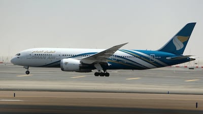 Oman Air was ranked 38th with an on-time arrival rate of 79.9 per cent. Delores Johnson / The National