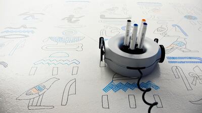Scribit is essentially a high-tech printer for your walls. Courtesy Scribit