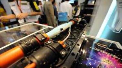 A sample of fibre optic cable is on display at the CommunicAsia 2008 exhibition in Singapore in June.