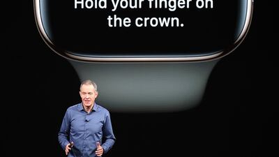 Jeff Williams, chief operating officer, speaks about the updated Apple Watch. Justin Sullivan / Getty Images / AFP