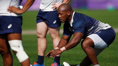 Mbongeni Mbonambi during training. Reuters
