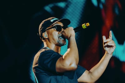 Lupe Fiasco delivered a short and sweet set. Photo: Sole DXB