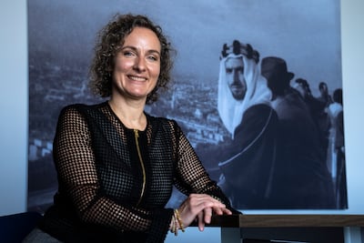 Lucie Berger, EU ambassador to the UAE, poses for the picture at her office in Abu Dhabi. 8th May 2026 Ahmed Ramzan / The National