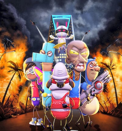 'Masameer: the Movie' (2020) follows a group of superheroes in Saudi Arabia.