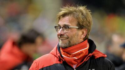 Liverpool manager Jurgen Klopp smiles prior to his team’s FA Cup match against Exeter on Wednesday night. Paul Ellis / AFP