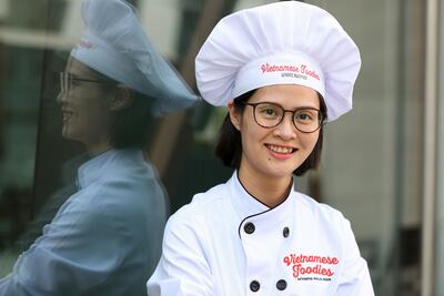 Lily Hoa Nguyen, owner and executive chef of Vietnamese Foodies, is distributing 1,500 free meals during Ramadan. Chris Whiteoak / The National