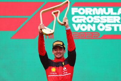 Charles Leclerc won the 2022 Austrian Grand Prix - the last victory for Ferrari. Getty