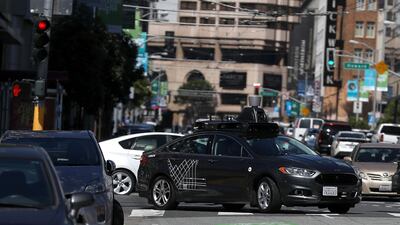 A self-driving car in San Francisco / AFP