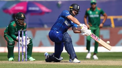 England's Dawid Malan smashed 140 against Bangladesh in their World Cup 2023 match at the HPCA Stadium in Dharamsala. Reuters