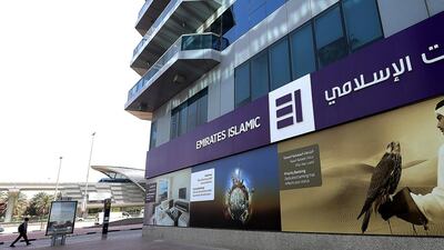 Earlier this year, Emirates Islamic shed 200 staff to cut costs as the finance sector’s retrenchment continues. Satish Kumar / The National