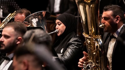 Members of the brass section. AP