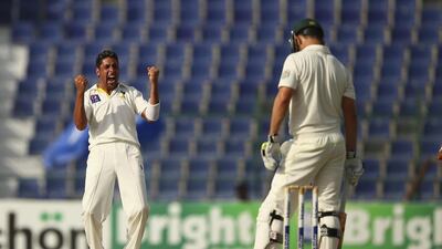 Imran Khan took three wickets in Abu Dhabi on Saturday including that of Mitchell Marsh. Ryan Pierse / Getty Images