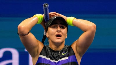 Bianca Andreescu after defeating Belinda Bencic in straight sets to reach the 2019 US Open final. AFP