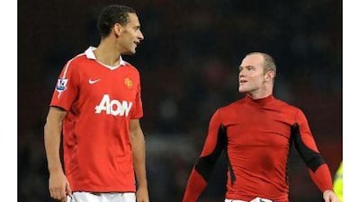 Rio Ferdinand, left, and Wayne Rooney were probably discussing the UN Resolution of 1970.
