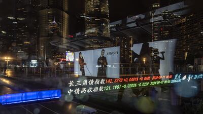 China's CSI300 blue-chip index is now up nearly 30 per cent from its February low. Bloomberg