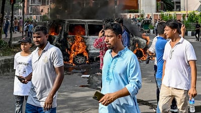 The Bangladeshi military has announced it will form an interim government. AFP