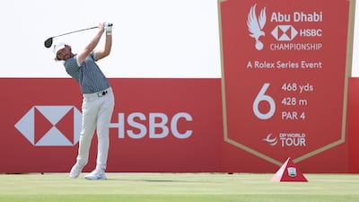 Tommy Fleetwood tees-off on the sixth hole on his way to a final round 67. Getty Images