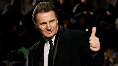 Liam Neeson arrives at the world premiere of The Chronicles of Narnia: Voyage of the Dawn Treader in London's Leicester Square.