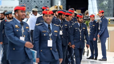 UAE servicemen attend the second day of UMEX.