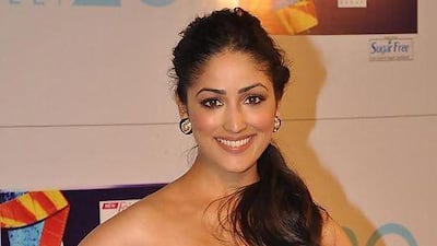 Actress Yami Gautam, wearing an off-shoulder Cavalli gown at the Zee Cine Awards. IANS