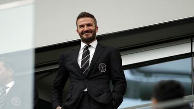 MLS club Inter Miami's co-owner David Beckham. AP