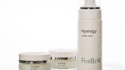 Forlle’d — a first for the region: Products that are based on the Nobel Prize-winning scientific work of the Japanese scientist Koichi Tanaka, who in 2002 was recognised for identifying and analysing biological macromolecules, you say? This high-end company, whose professional use-only products are mostly found in medical spas and plastic surgeons’ offices, promises that its serums and cleansers contain low-molecular hyaluronic acid that is able to penetrate into the deeper layers of the skin for true hydration. Courtesy Emirates Palace Spa