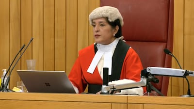 Judge Mrs Justice Cheema-Grubb during a live broadcast from Southwark Crown Court, London. PA.