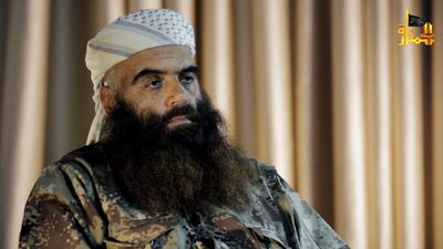 Abu Firas Al Suri, the spokesman for Al Qaeda's Syrian affiliate, Jabhat Al Nusra was killed along with his son and 20 other militants on April 3, 2016 in the north-eastern Syria. The Pentagon said the US military had carried out the air strike. AFP PHOTO