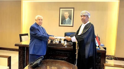 Deputy Prime Minister and Foreign Minister Walid Al Muallim on Sunday received the credentials of Sayyid Turki Al Busaidi, ambassador of Oman to Syria. Oman News Agency