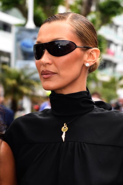 Hadid has long used fashion to express support for Palestinian identity, with her latest Cannes appearance continuing that tradition. GC Images