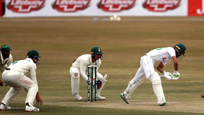 Pakistan batsman Fawad Alam continued his good form. EPA