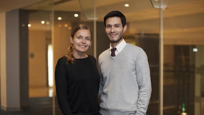 Dorota Lewna and Sebastien Aguilar have adopted a do-it-yourself approach to their finances. Anna Nielsen for The National