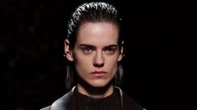 The slicked-back look highlights your facial features. Photo: Hermes