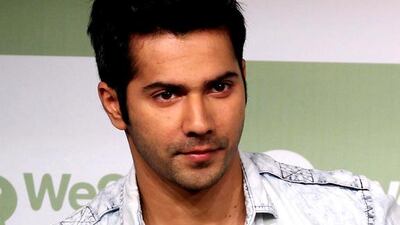 The Bollywood star Varun Dhawan. AFP
