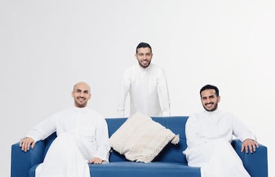 Tamara's founders, from left, Abdulmohsen Albabtain, Turki bin Zarah and Abdulmajeed Alsukhan.