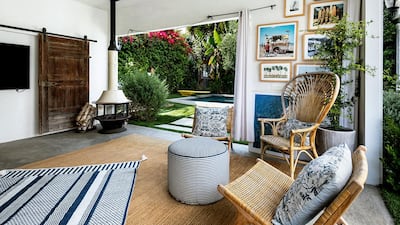 A snug corner of the garden. Courtesy Engel & Volkers