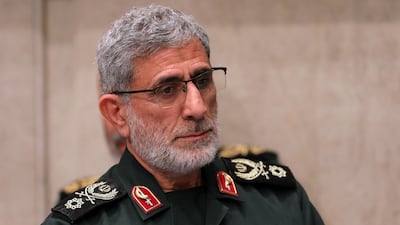 Brig Gen Esmail Qaani is commander of Iran's Quds Force, part of the Islamic Revolutionary Guard Corps. AFP