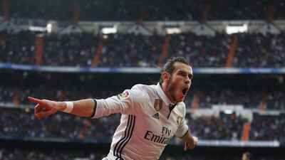 Gareth Bale scored the second goal for Real Madrid against Espanyol. Francisco Seco / AP Photo