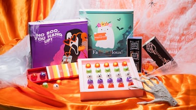 Boo cupcake and candy collection. Photo: Sugargram