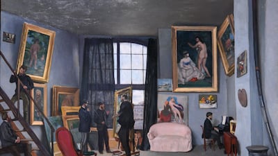 'Bazille Studio' (1870), oil on canvas by Frederic Bazille and Edouard Manet. Victor Besa / The National