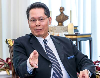 Envoy Sorayut Chasombat says a balance must be struck between environmental preservation and economic growth. Victor Besa / The National