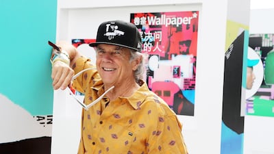 Renowned graphic desigher David Carson was in Sharjah for the second Sk8topia skateboarding event. All Photos: Pawan Singh / The National