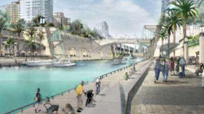 An illustration of the Arabian Canal.