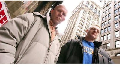 Vince Clark, left, and Andy Bell of Erasure have just released their 14th album, Tomorrow's World.